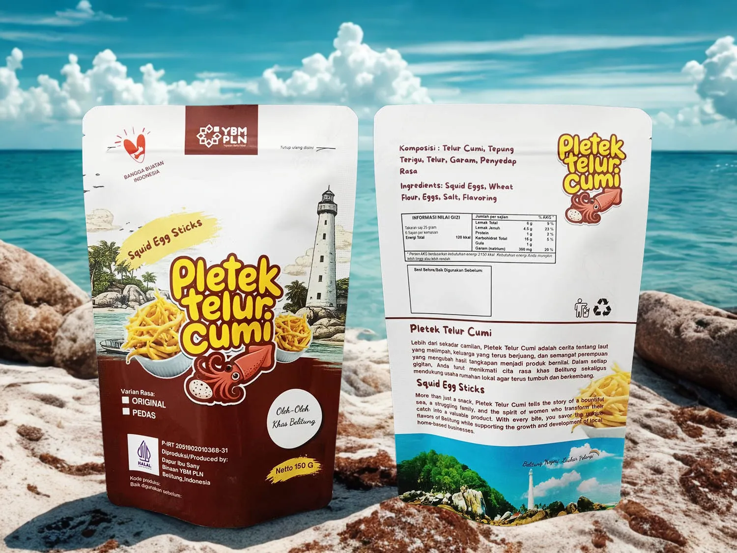 Pletek Telur Cumi 250 G