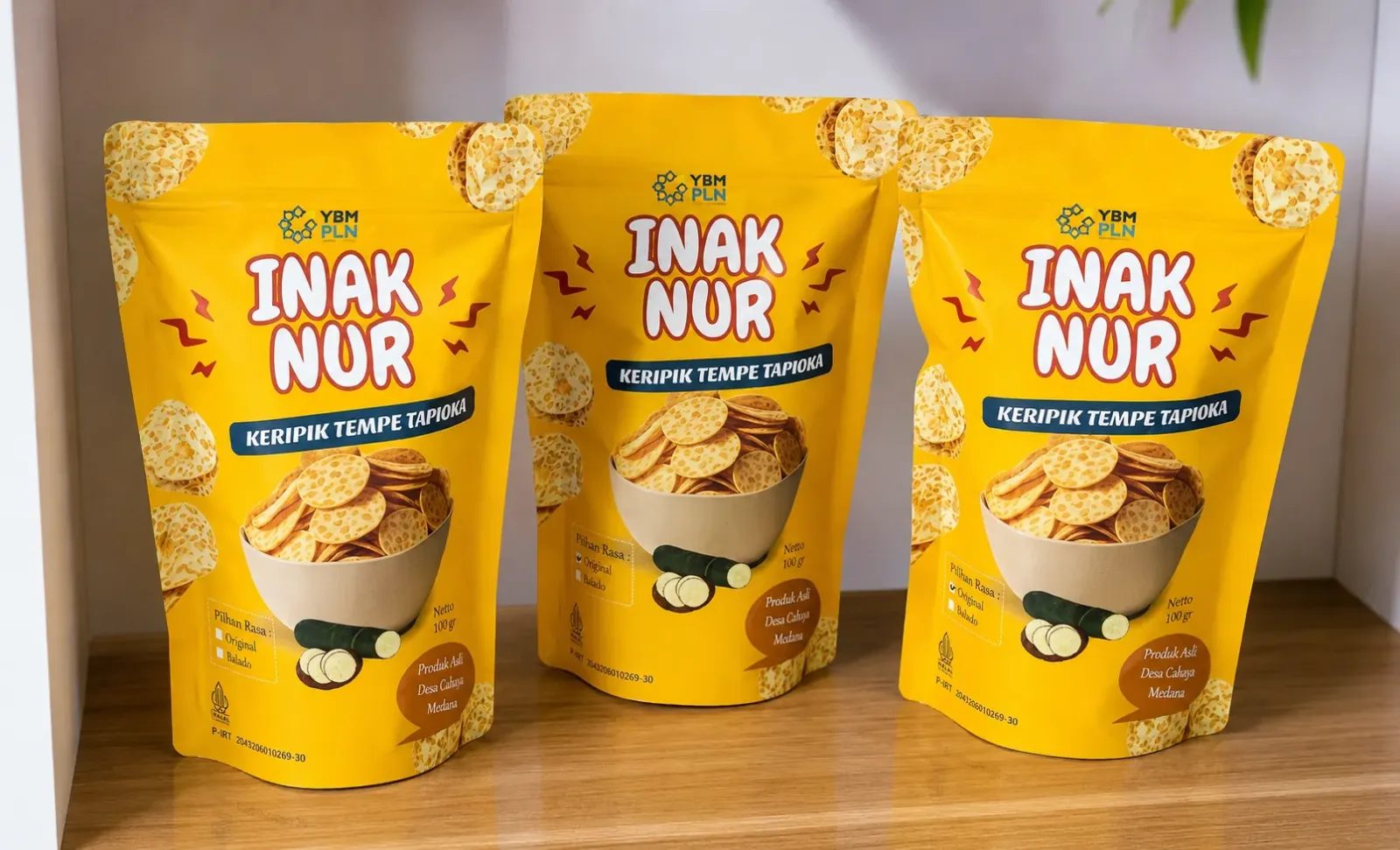 Keripik Tempe Tapioka Inak Nur 100 gr