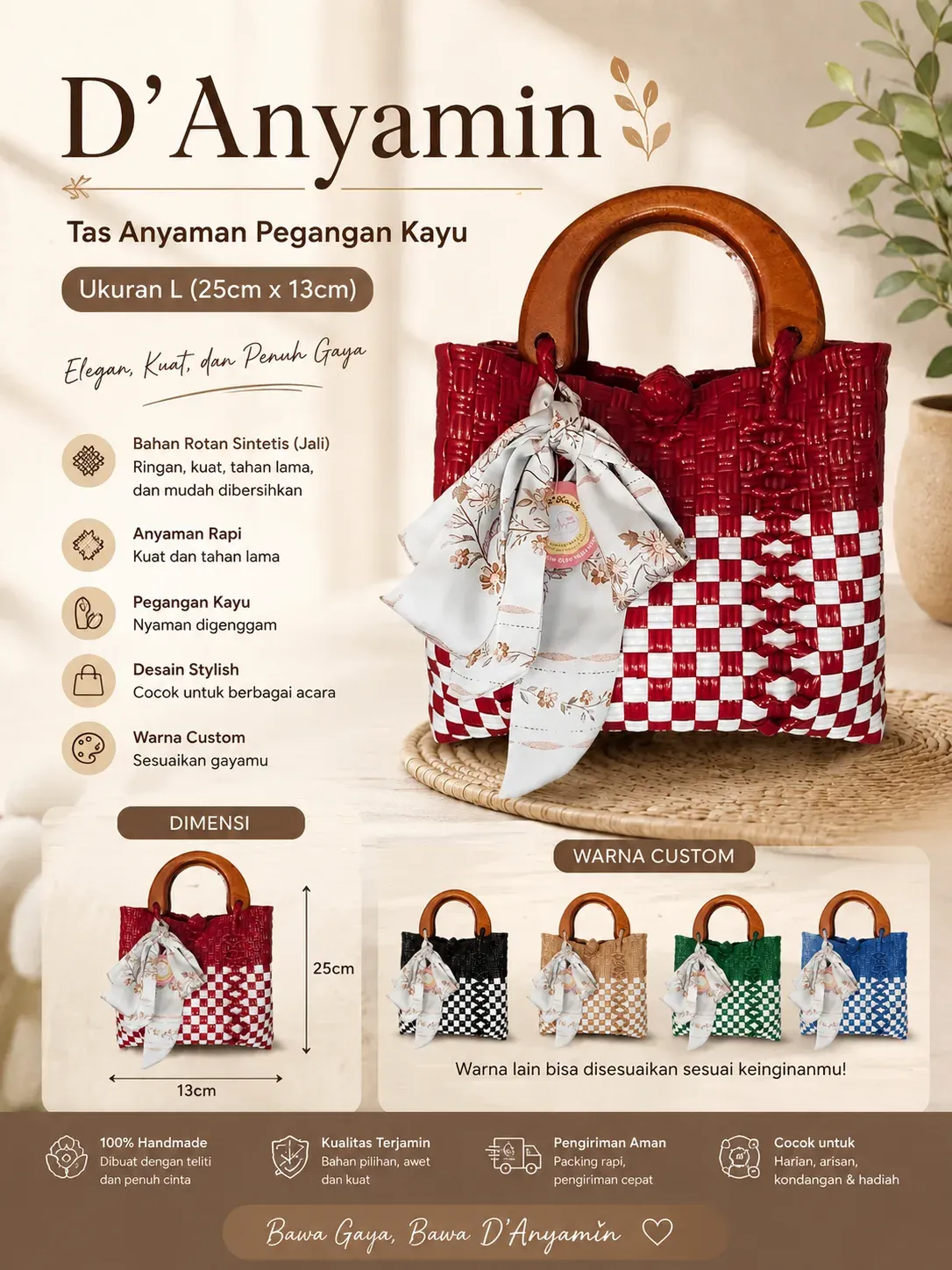 Tas Anyaman Jali M